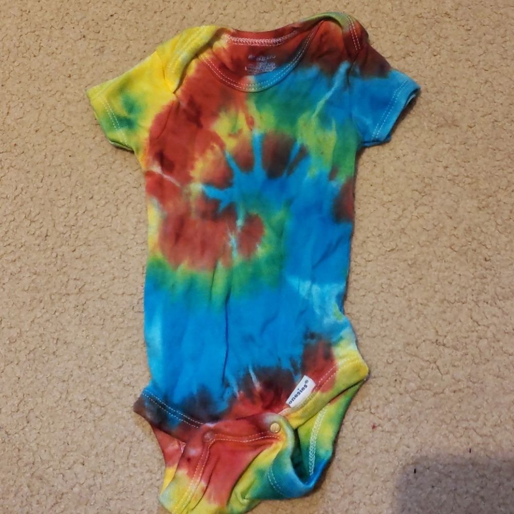 Tie dye baby onesies